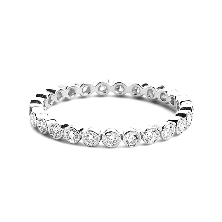 Anniversary Band Round Bezel