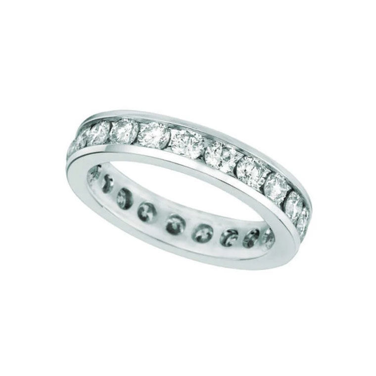 Bezel Anniversary Band Round Diamonds